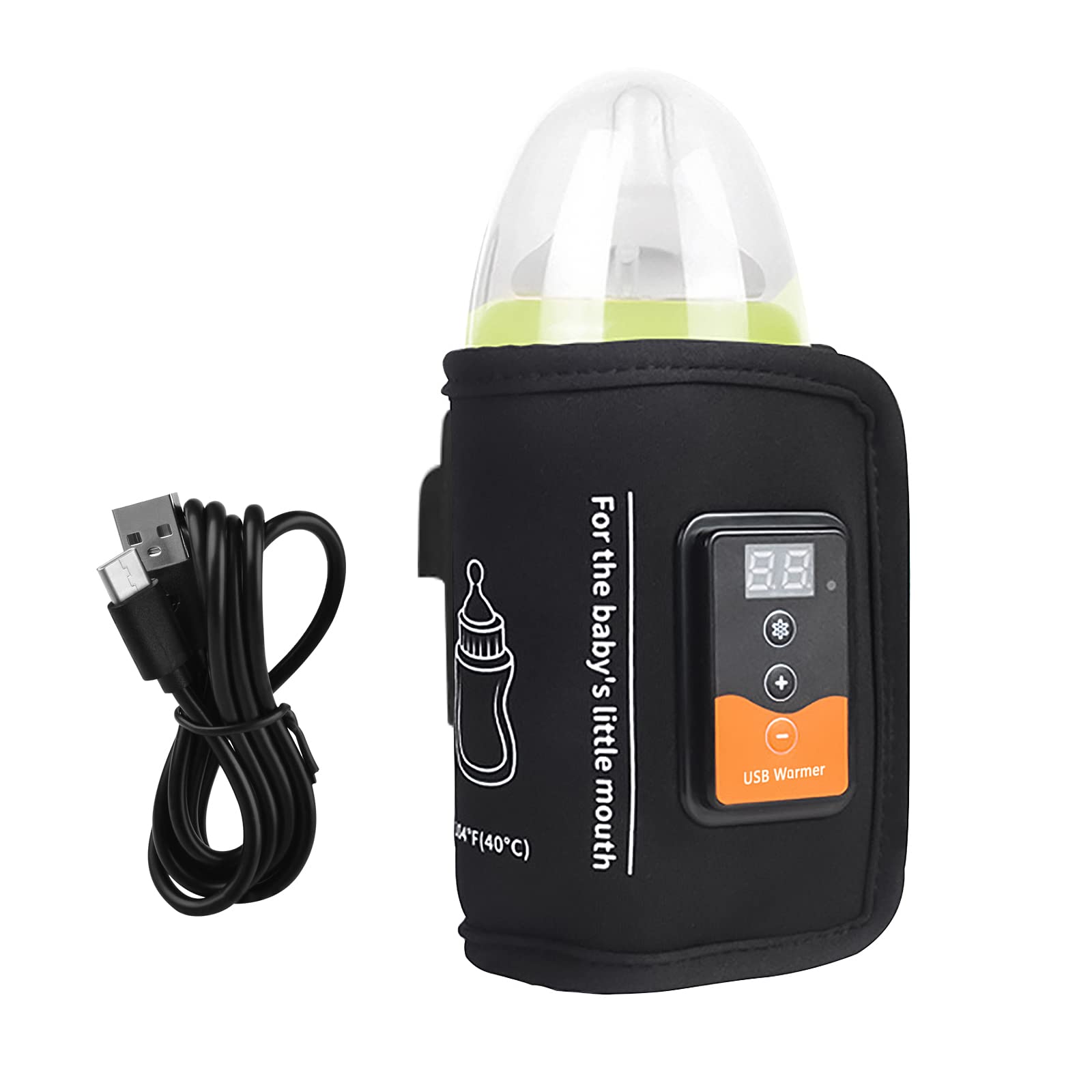 TOWOOZ Milk Baby Milk Warmer Bottle Baby LCD Digital Display Temperature Easy to Baby Bottle Thermal Baby Bottle USB Rechargeable Warmer, Portable, чорний
TOWOOZ Milk Baby Milk Warmer Bottle Baby LCD Digital Display Temperature Easy to Baby Bottle Thermal Baby Bottle USB Rechargeable Warmer, Portable, чорний