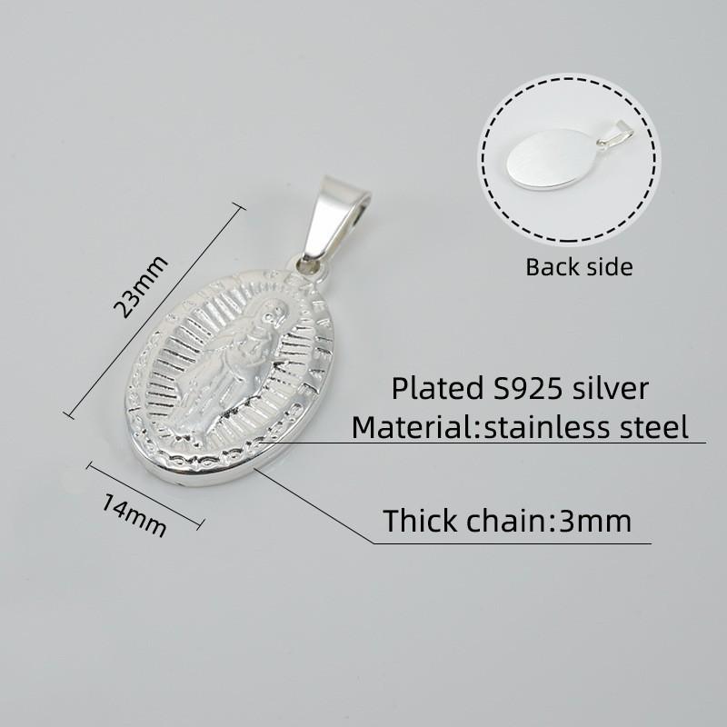 Fashion Stainless Steel S925 Silver Ancient Greek Religious Pendant Vintage Roman Titanium Steel Single Pendant Unisex
Fashion Stainless Steel S925 Silver Ancient Greek Religious Pendant Vintage Roman Titanium Steel Single Pendant Unisex