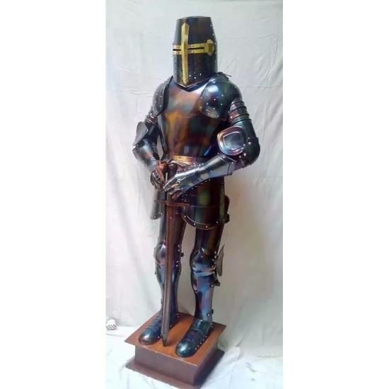 Средневековый рыцарь Носимый костюм доспехов Крестоносец Боевой полный доспех Костюм
Средневековый рыцарь Носимый костюм доспехов Крестоносец Боевой полный доспех Костюм