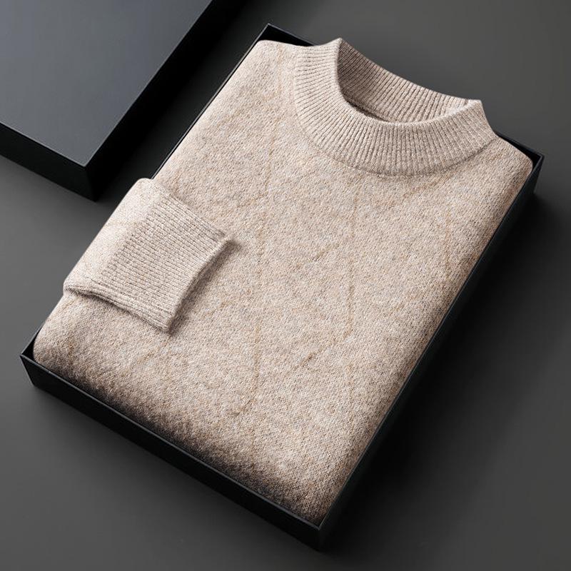 Men s Thick Jacquard Half-High Collar Striped Winter Sweater XL (130-150 jin)
Men s Thick Jacquard Half-High Collar Striped Winter Sweater XL (130-150 jin)
