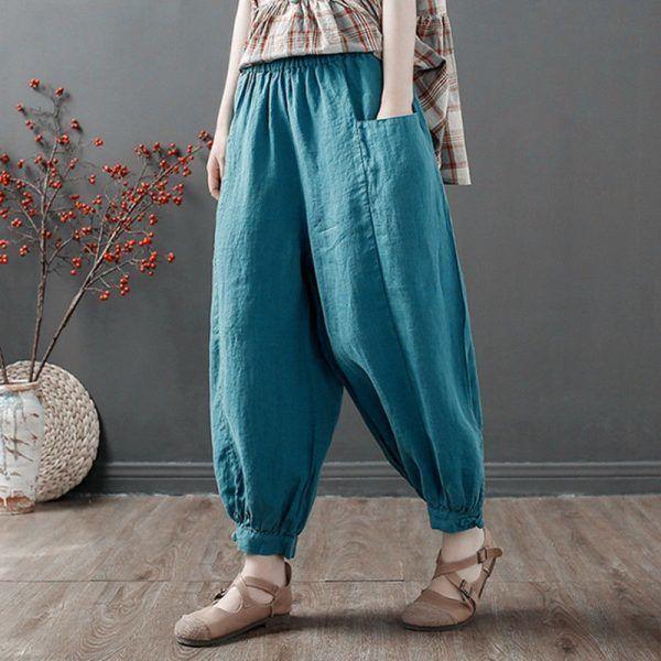Свободные брюки-харлан из хлопка и льна, женские летние брюки Nine Points Artistic Casual Match All Cotton Linen Trousers S синий
Свободные брюки-харлан из хлопка и льна, женские летние брюки Nine Points Artistic Casual Match All Cotton Linen Trousers S синий