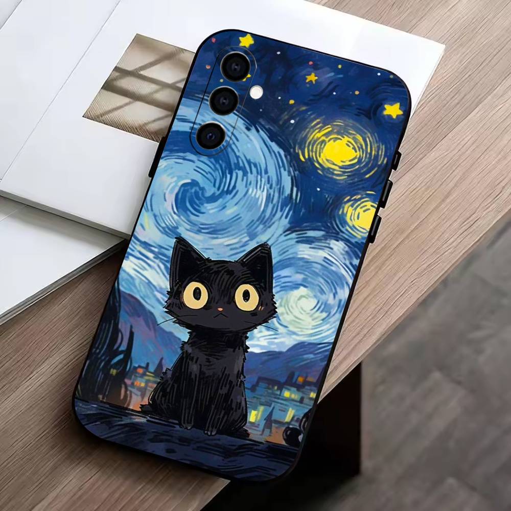 Van Gogh Chibi Cat Phone Case Black Silicone Soft For Samsung Galaxy A73,A72,A71,A70,A53,A52,A51 Samsung a13 5g
Van Gogh Chibi Cat Phone Case Black Silicone Soft For Samsung Galaxy A73,A72,A71,A70,A53,A52,A51 Samsung a13 5g