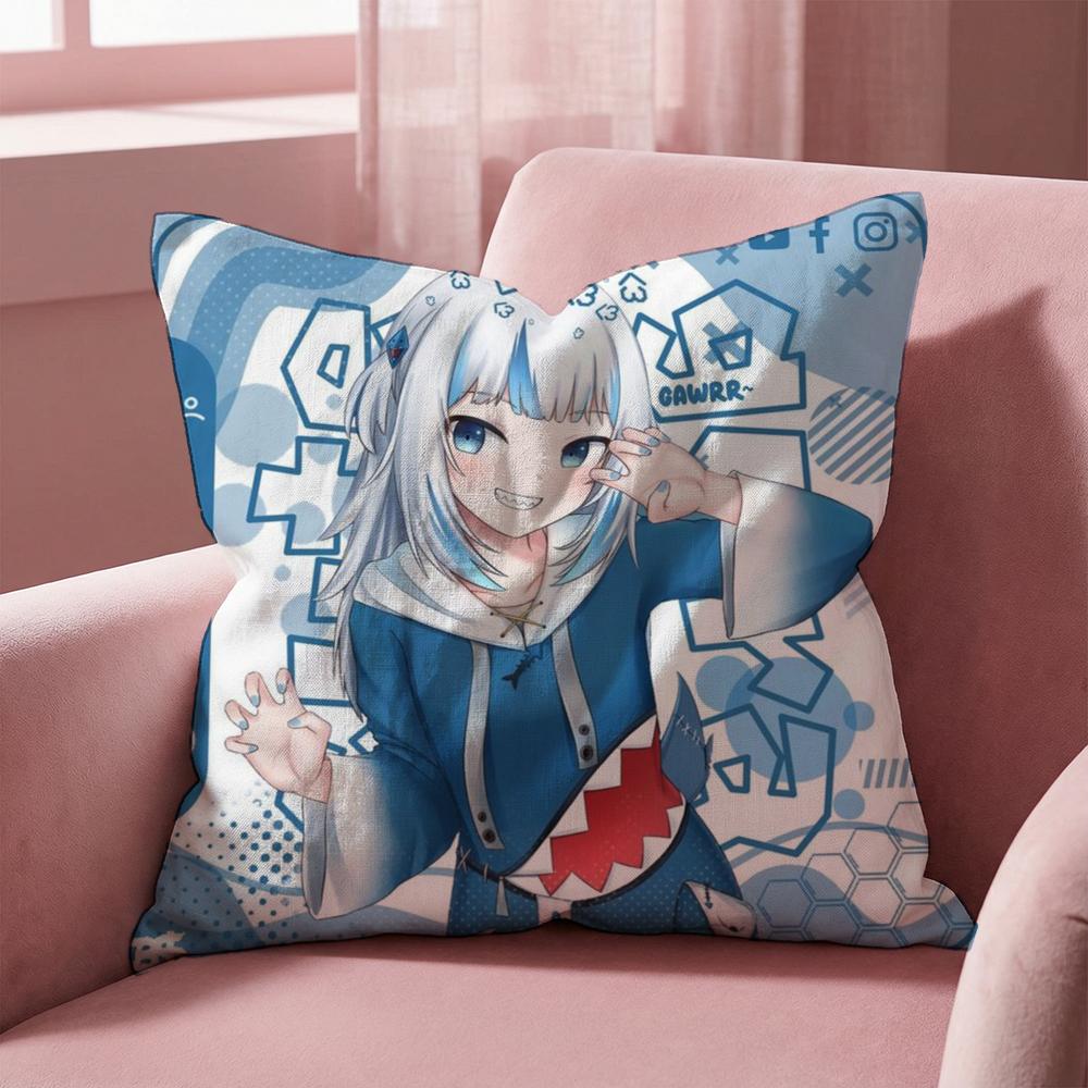 Cute G-Gawr Gura Cushion Cover Multi-Scene Pillow Cover for Home & Car - Reversible, Soft & Durable for Daily Use 30cmx30cm
Cute G-Gawr Gura Cushion Cover Multi-Scene Pillow Cover for Home & Car - Reversible, Soft & Durable for Daily Use 30cmx30cm