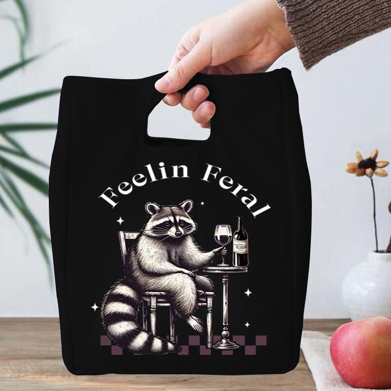 Insulated Lunch Box Women Travel Portable Camping Picnic Tote Bags Feral Girl and Raccoon Print Food Cooler Thermal Lunch Bag
Insulated Lunch Box Women Travel Portable Camping Picnic Tote Bags Feral Girl and Raccoon Print Food Cooler Thermal Lunch Bag