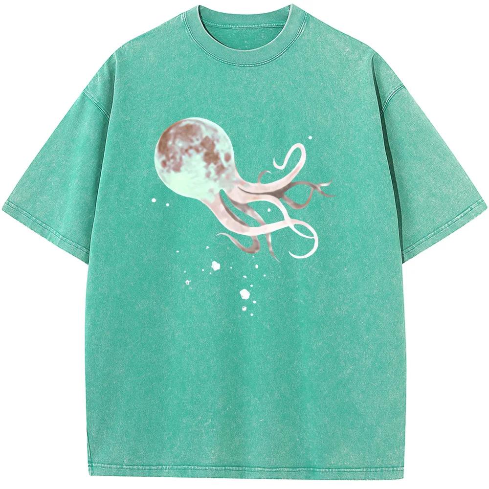 Moon Octopus Men s Short-Sleeved T-shirt Grams Of High-Quality Washed Old Tshirt Student Top T-shirts S
Moon Octopus Men s Short-Sleeved T-shirt Grams Of High-Quality Washed Old Tshirt Student Top T-shirts S