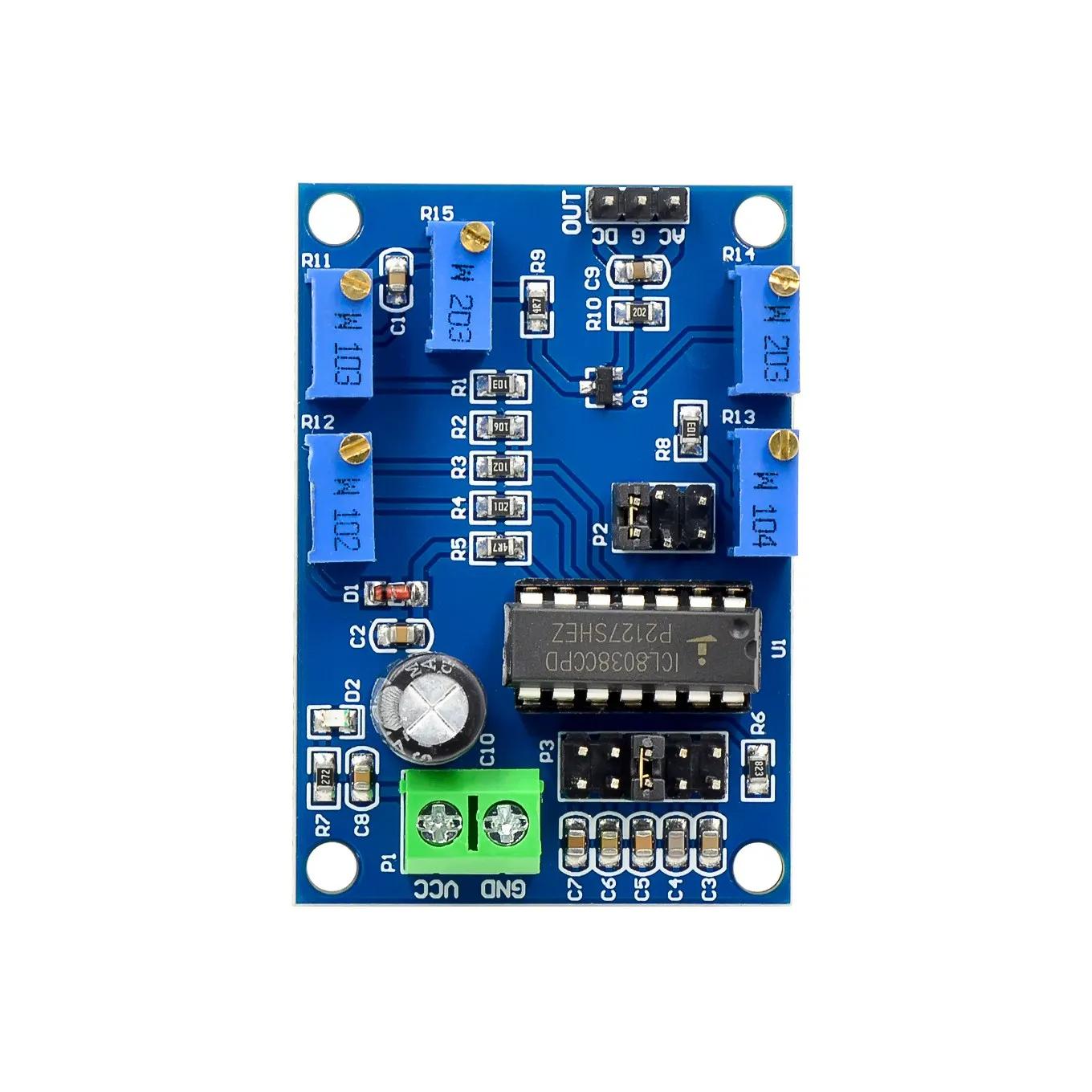 ICL8038 Signal Generator Medium/Low Signal Frequency 10Hz-450KHz Triangular/Rectangular/Sine Wave Generator Module 12V to 15V білий
ICL8038 Signal Generator Medium/Low Signal Frequency 10Hz-450KHz Triangular/Rectangular/Sine Wave Generator Module 12V to 15V білий