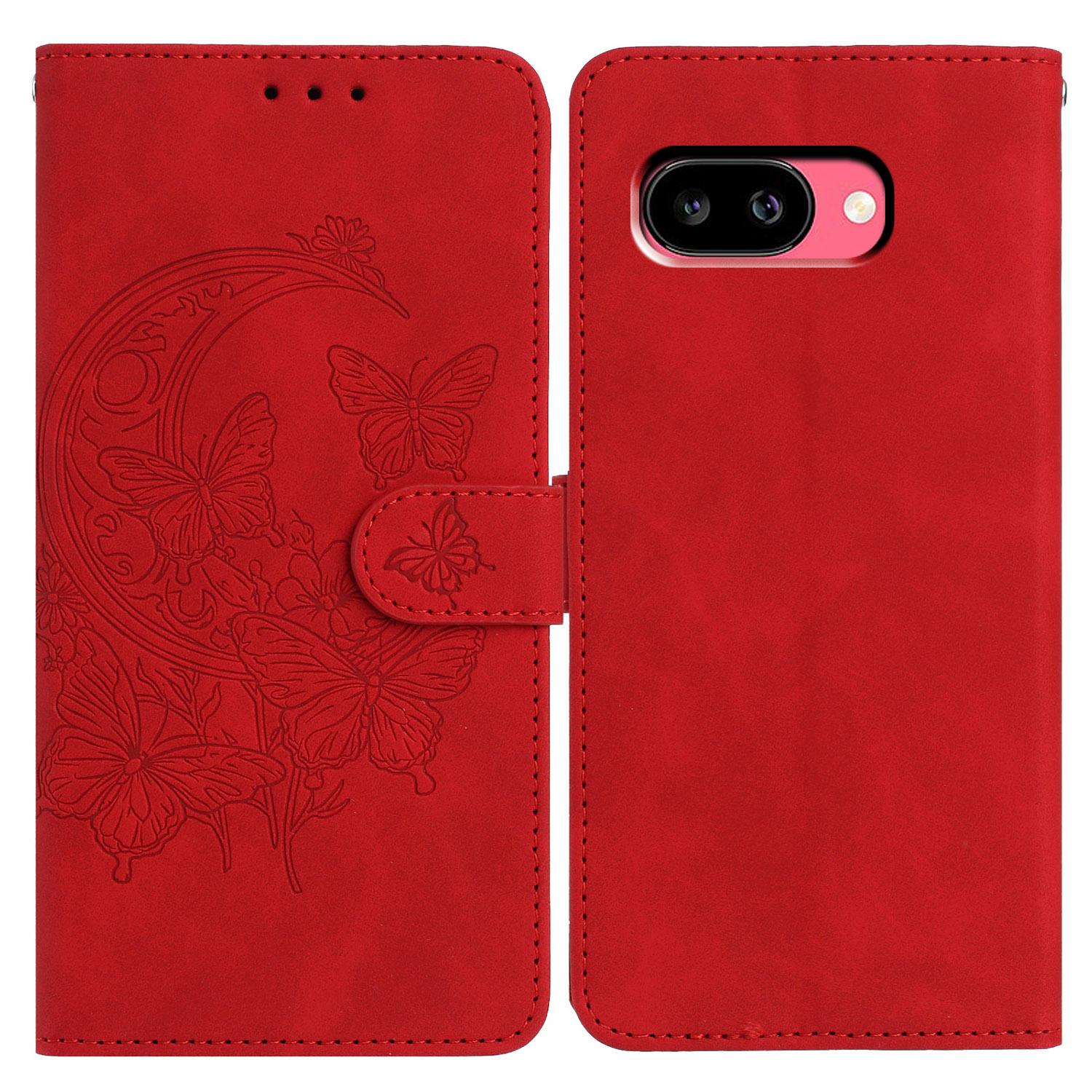 For Google Pixel 9a Case Butterfly Flower Imprinted PU Leather Wallet Stand Phone Cover Red
For Google Pixel 9a Case Butterfly Flower Imprinted PU Leather Wallet Stand Phone Cover Red