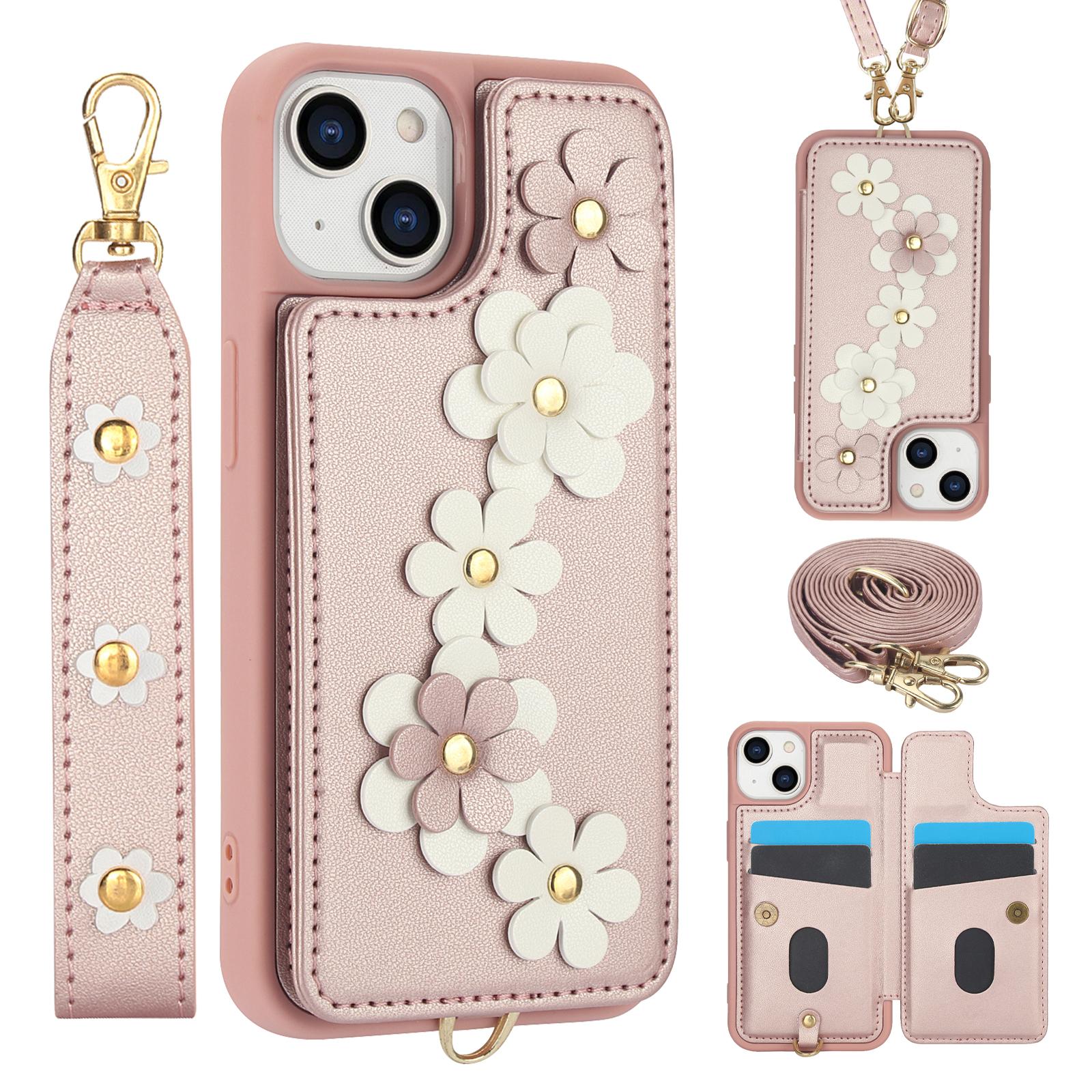 SY-001 For iPhone 15 Case Flower Leather Coated TPU Phone Cover with Shoulder Strap Pink
SY-001 For iPhone 15 Case Flower Leather Coated TPU Phone Cover with Shoulder Strap Pink