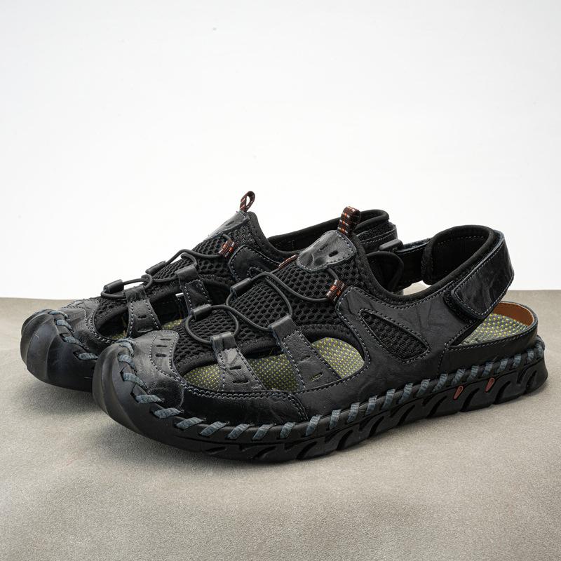 Genuine Leather Mesh Sandals, Oversized Breathable Handmade Shoes, Summer Casual Men s Beach Shoes 40 чорний
Genuine Leather Mesh Sandals, Oversized Breathable Handmade Shoes, Summer Casual Men s Beach Shoes 40 чорний