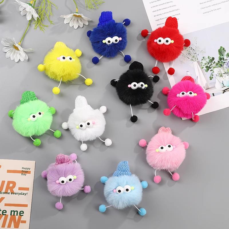 Set of 2: Little Coal Rex Rabbit Fur Ball Keychain - Cute Elf Backpack Charm & Car Pendant
Set of 2: Little Coal Rex Rabbit Fur Ball Keychain - Cute Elf Backpack Charm & Car Pendant