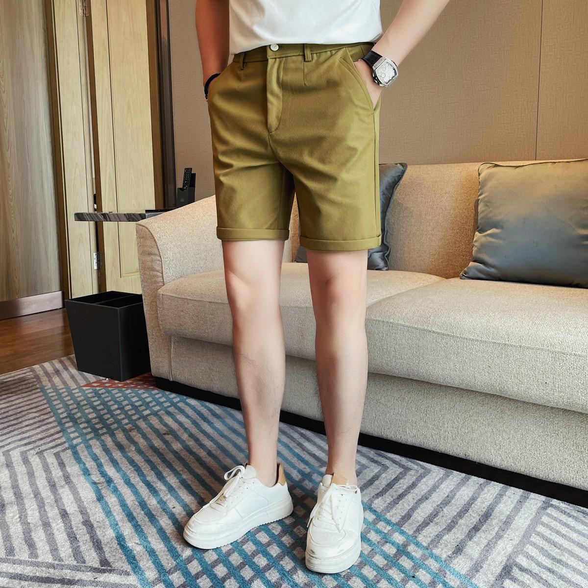 Летние мужские повседневные шорты корейского стиля, модные облегающие шорты длиной до колена для мужчин 36 имбирный/жёлтый
Летние мужские повседневные шорты корейского стиля, модные облегающие шорты длиной до колена для мужчин 36 имбирный/жёлтый