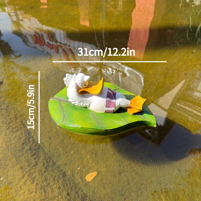Floating Cartoon Duck on Leaves Water Decor Statue for Pools & Fish Tanks
Floating Cartoon Duck on Leaves Water Decor Statue for Pools & Fish Tanks
