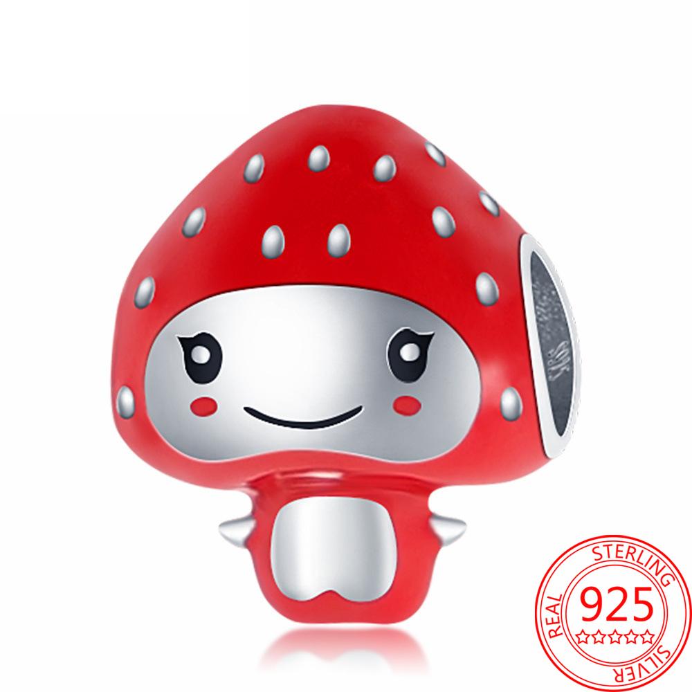 Authentic 925 Sterling Silver Red Enamel Strawberry Elf Charm Fit Fashion 3mm Bracelet Cute Girl Jewelry Gift
Authentic 925 Sterling Silver Red Enamel Strawberry Elf Charm Fit Fashion 3mm Bracelet Cute Girl Jewelry Gift