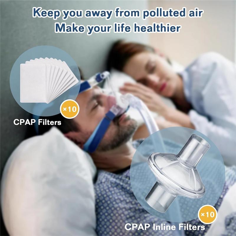 A95I-20ШТ Набір фільтрів для CPAP, Універсальний inline-фільтр для CPAP та одноразові змінні фільтри для серій Aircurve 10, S9
A95I-20ШТ Набір фільтрів для CPAP, Універсальний inline-фільтр для CPAP та одноразові змінні фільтри для серій Aircurve 10, S9