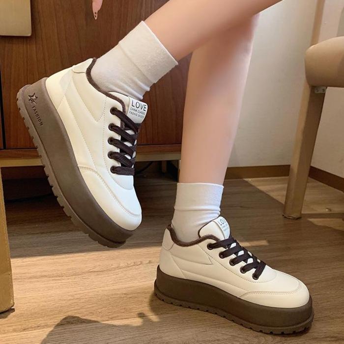 Winter velvet Korean version height increasing sports board shoes casual shoes 35 хаки
Winter velvet Korean version height increasing sports board shoes casual shoes 35 хаки