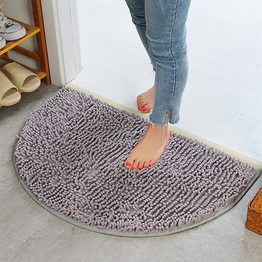 Bath Bathroom Half Round Rug Carpet Floor Mat Chenille Fashion Shaggy 40*60cm Absorbent Anti-Skid For Shower 1pcs сірий колір
Bath Bathroom Half Round Rug Carpet Floor Mat Chenille Fashion Shaggy 40*60cm Absorbent Anti-Skid For Shower 1pcs сірий колір