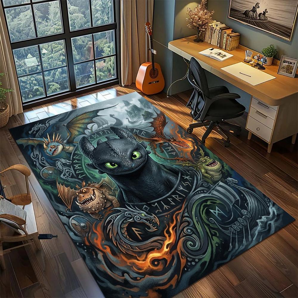 How to Train Your Dragon Gamer Room Decor Rug Carpet Non Slip Washable Floor Mat Large Area Rugs Printed for Bedroom Home -xia22 60x90cm
How to Train Your Dragon Gamer Room Decor Rug Carpet Non Slip Washable Floor Mat Large Area Rugs Printed for Bedroom Home -xia22 60x90cm