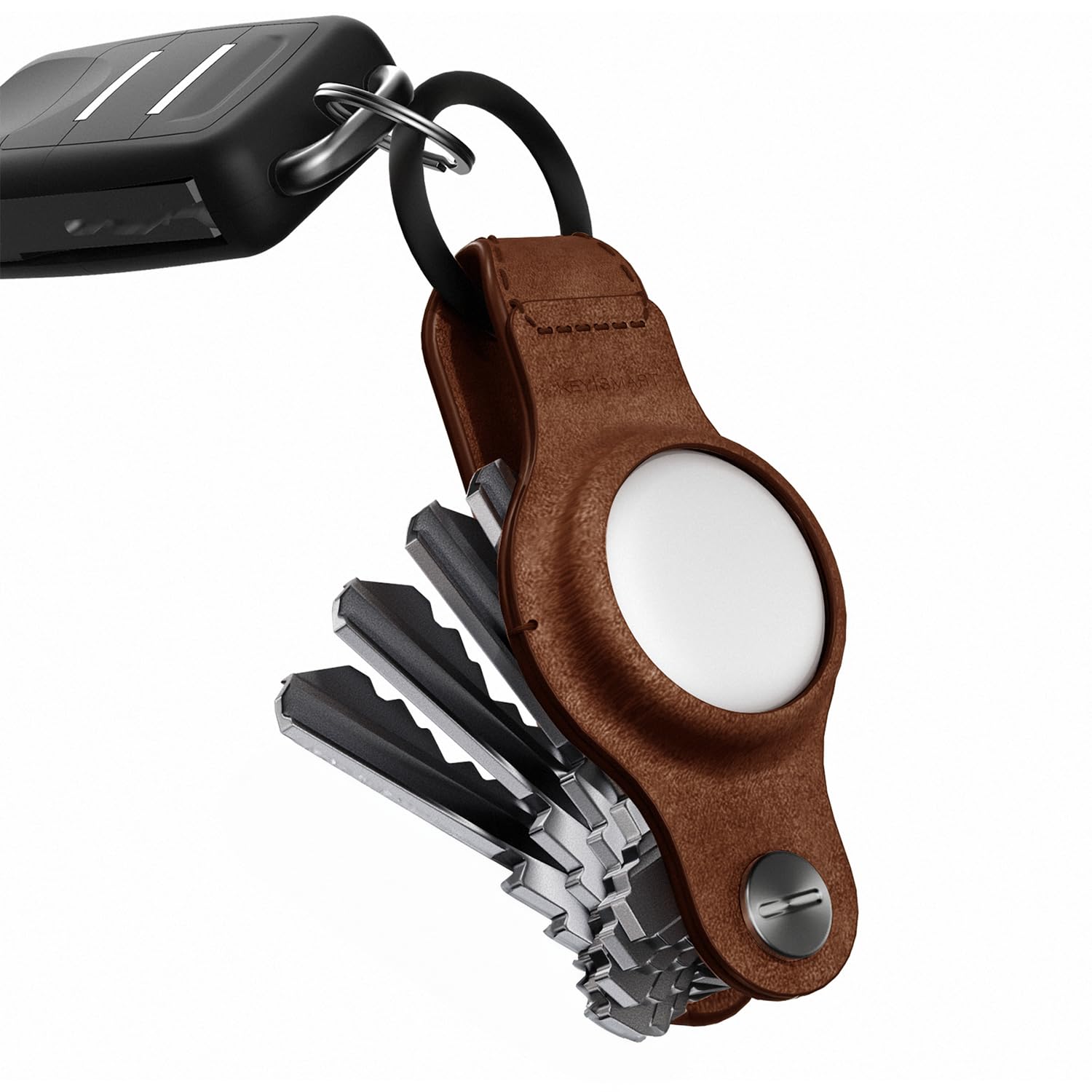 KeySmartAir - Airtag Keychain Compact Key Organizer for Apple Air Tag Airtag Key Case Car Smart Key Mounting with Key Ring
KeySmartAir - Airtag Keychain Compact Key Organizer for Apple Air Tag Airtag Key Case Car Smart Key Mounting with Key Ring