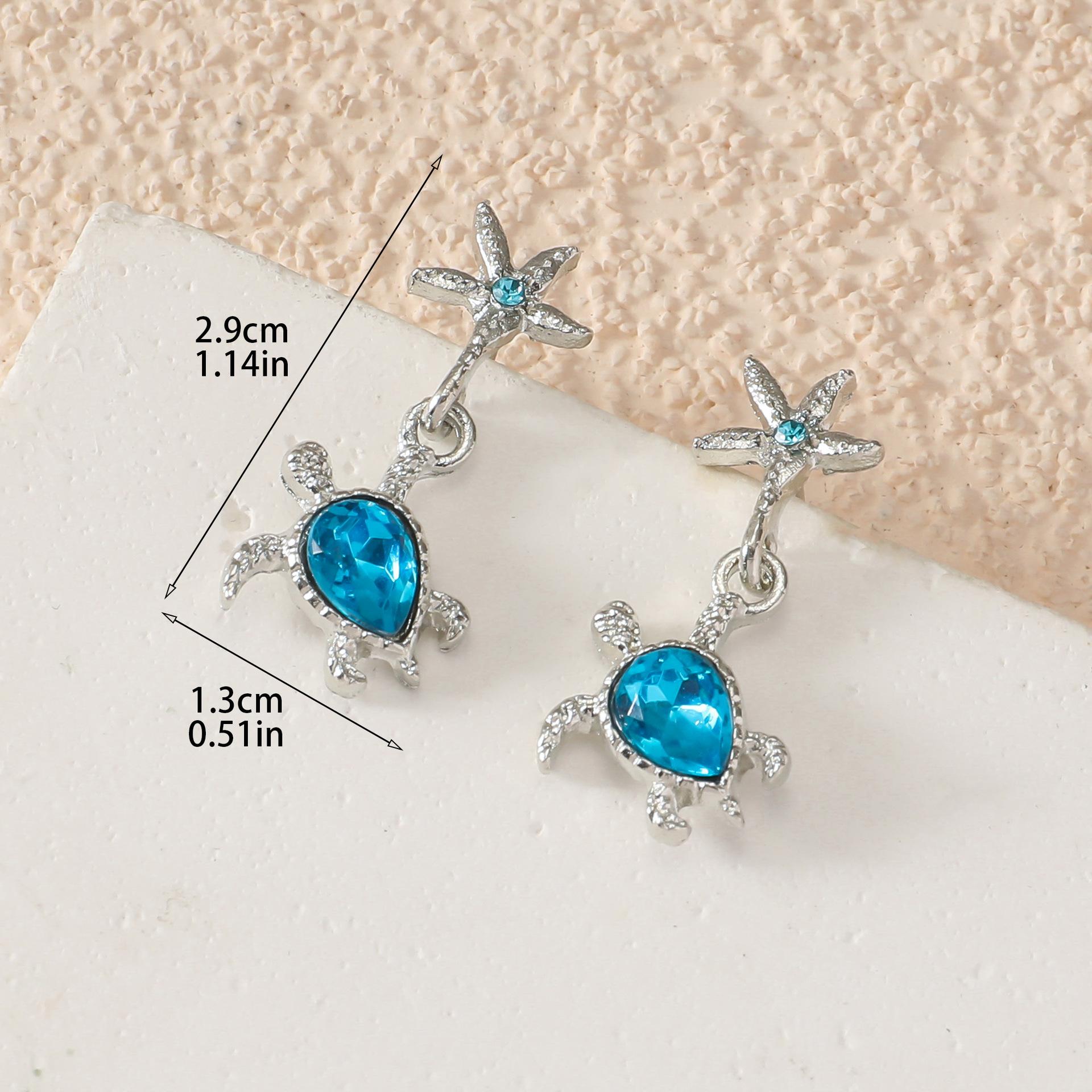 Vintage Metal Animal Blue Zircon Turtle Stud Earrings For Women Tortoise Sea Turtle Earrings Party Jewelry синий
Vintage Metal Animal Blue Zircon Turtle Stud Earrings For Women Tortoise Sea Turtle Earrings Party Jewelry синий