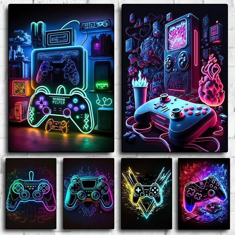 Крутая игровая настенная живопись на холсте, красочный игровой контроллер, неоновый поп-постер и принт, декор комнаты для киберспорта, подарок, без подсветки 21cm×30cm NoFrame
Крутая игровая настенная живопись на холсте, красочный игровой контроллер, неоновый поп-постер и принт, декор комнаты для киберспорта, подарок, без подсветки 21cm×30cm NoFrame