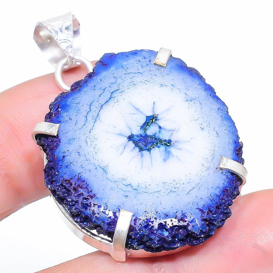 Подвеска из натурального синего солнечного кварца из стерлингового серебра 925 пробы 1,65 дюйма Y3f68
Подвеска из натурального синего солнечного кварца из стерлингового серебра 925 пробы 1,65 дюйма Y3f68
