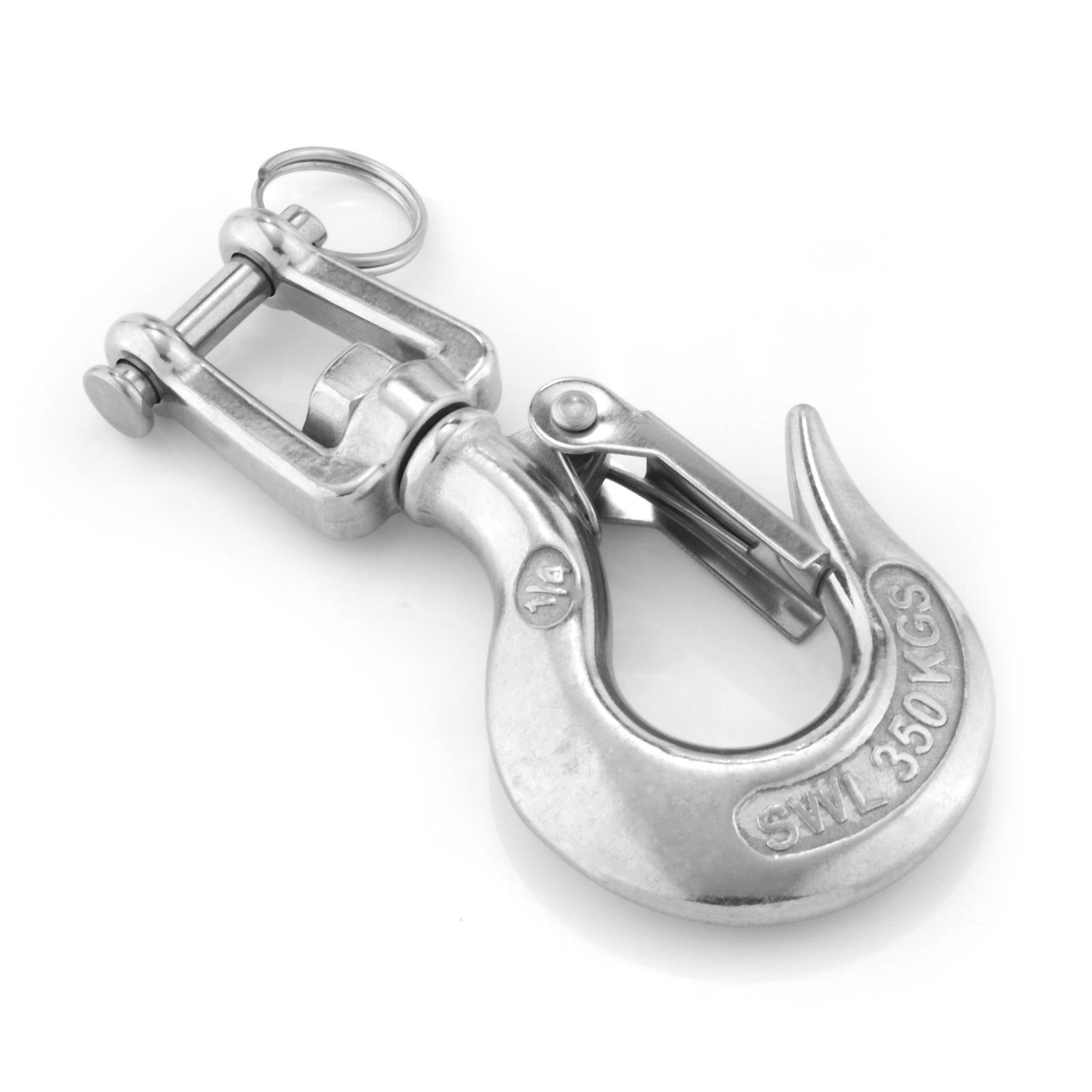 1pc or 2pcs 304 Stainless Steel Swivel Eye Lifting Hook 150/350/650/1000/1500kg Load Heavy Duty Lock Rigging Snap Trigger Clevis
1pc or 2pcs 304 Stainless Steel Swivel Eye Lifting Hook 150/350/650/1000/1500kg Load Heavy Duty Lock Rigging Snap Trigger Clevis