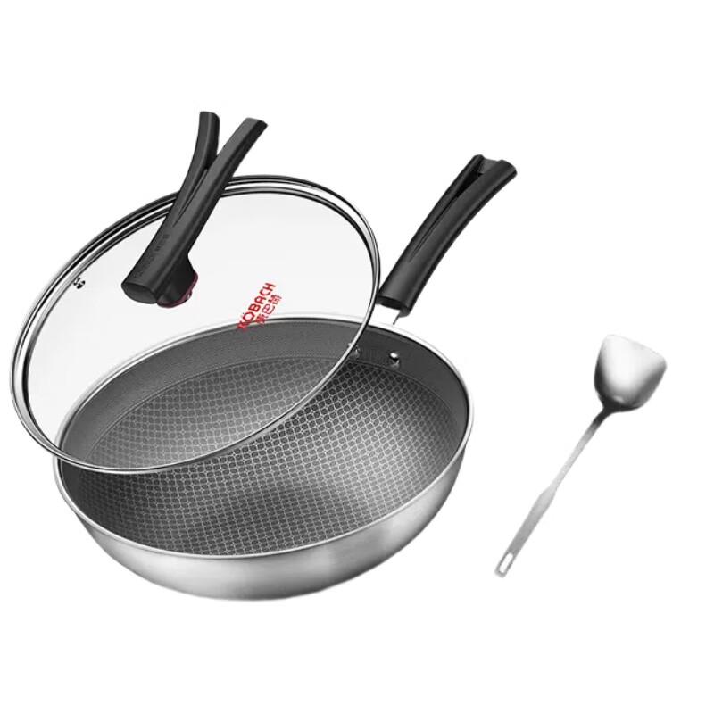 KOBACH 32cm 304 Stainless Steel Honeycomb Non-stick Wok
KOBACH 32cm 304 Stainless Steel Honeycomb Non-stick Wok