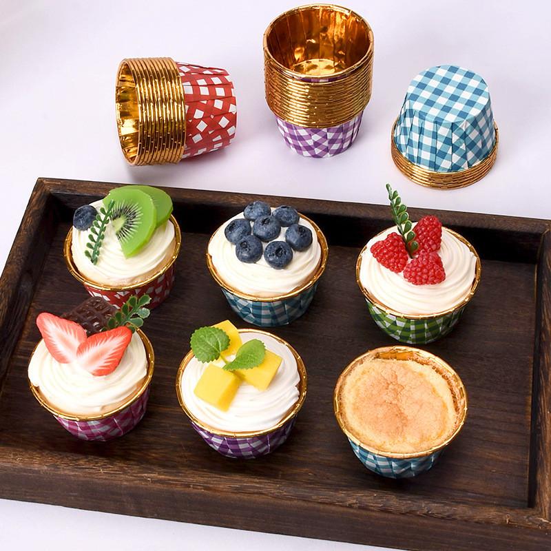 50Pcs/Set Large Aluminum Foil Wrapper Paper Lattice Printed Gold Cupcake Liner Baking Muffin Cups Tray Case With Cover красный
50Pcs/Set Large Aluminum Foil Wrapper Paper Lattice Printed Gold Cupcake Liner Baking Muffin Cups Tray Case With Cover красный