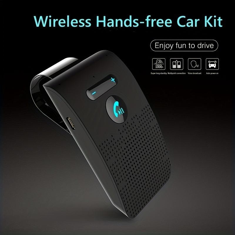Wireless Bluetooth Hands-Free Car Kit with Sun Visor Speakerphone for Multi-Point Calls
Wireless Bluetooth Hands-Free Car Kit with Sun Visor Speakerphone for Multi-Point Calls