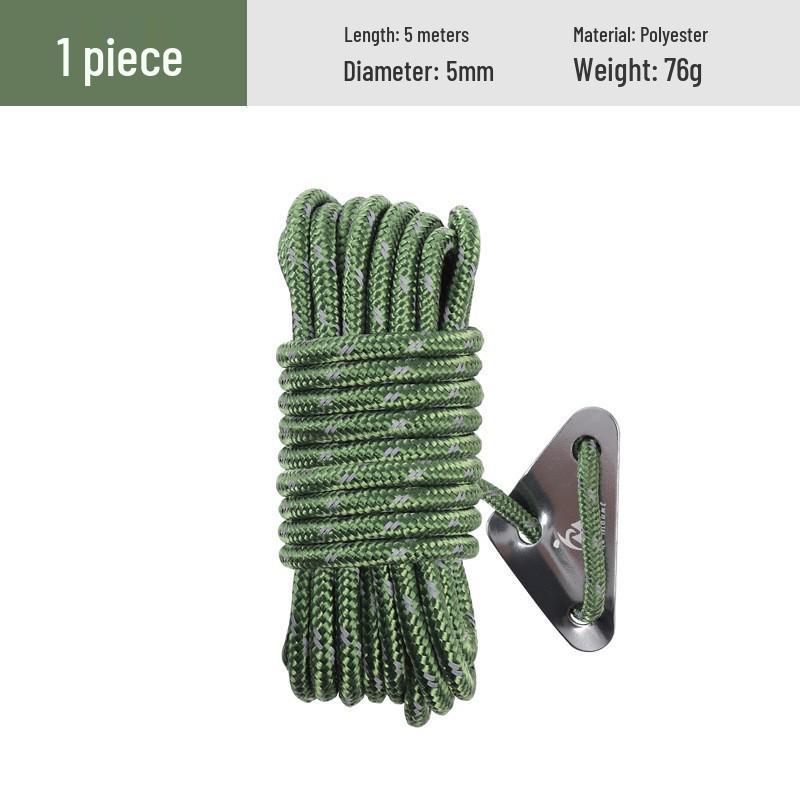 5m Reflective Windproof Tent Rope - 5mm Thick with Adjustable Tension
5m Reflective Windproof Tent Rope - 5mm Thick with Adjustable Tension