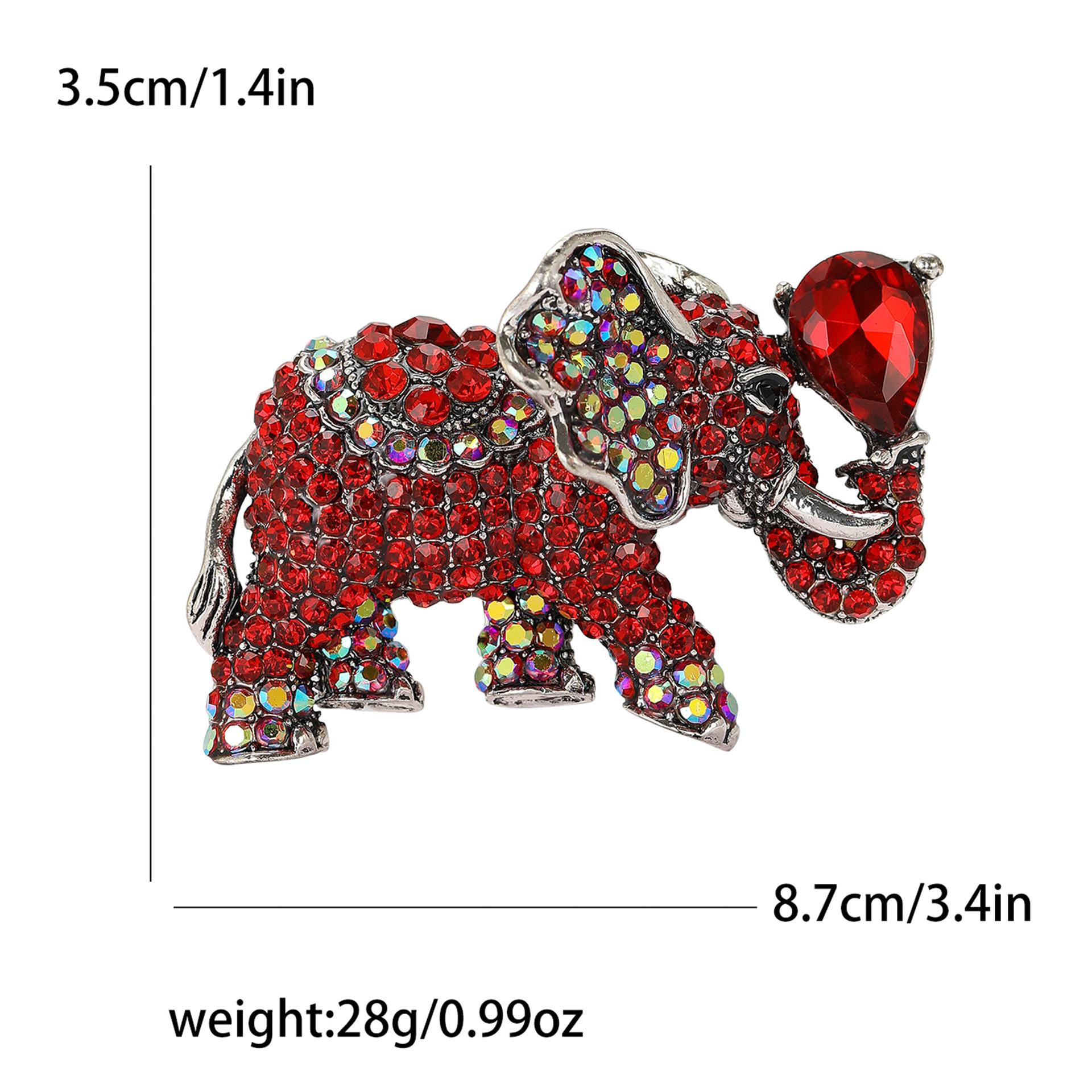 Изысканная универсальная брошь в виде слона со стразами из сплава, креативная легкая роскошная брошь для мужской и женской одежды, ювелирное украшение на булавке
Изысканная универсальная брошь в виде слона со стразами из сплава, креативная легкая роскошная брошь для мужской и женской одежды, ювелирное украшение на булавке