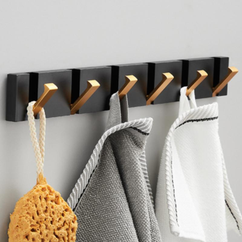 2-6 Hooks Folding Towel Hanger 2 Ways Installation Wall Hooks Coat Clothes Holder For Bathroom Accessory Key Towel Wall Rack
2-6 Hooks Folding Towel Hanger 2 Ways Installation Wall Hooks Coat Clothes Holder For Bathroom Accessory Key Towel Wall Rack