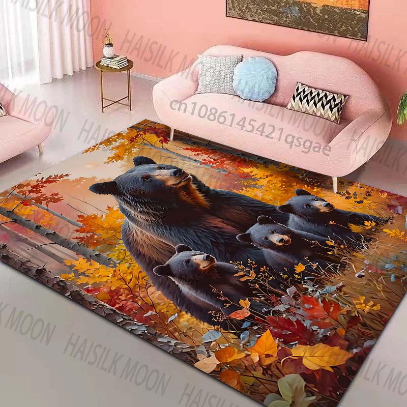 Bear with cubs autumn forest Pattern Rug Carpets for Bedroom Living Room Sofa Mat Creative Door Mat Cloakroom Home Decor 40x60cm
Bear with cubs autumn forest Pattern Rug Carpets for Bedroom Living Room Sofa Mat Creative Door Mat Cloakroom Home Decor 40x60cm