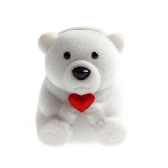 Creative Flocking Bear Love Heart Shape Jewelry Storage Ring Box Gift Holder белый
Creative Flocking Bear Love Heart Shape Jewelry Storage Ring Box Gift Holder белый