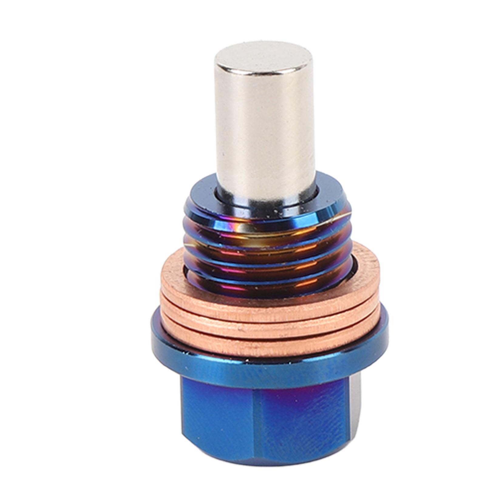 Magnetic Oil Drain Plug M14 X 1.5 Ti Alloy Engine Oil Sump Drain Nut Bolt with 3 Gaskets for Vehicle
Magnetic Oil Drain Plug M14 X 1.5 Ti Alloy Engine Oil Sump Drain Nut Bolt with 3 Gaskets for Vehicle