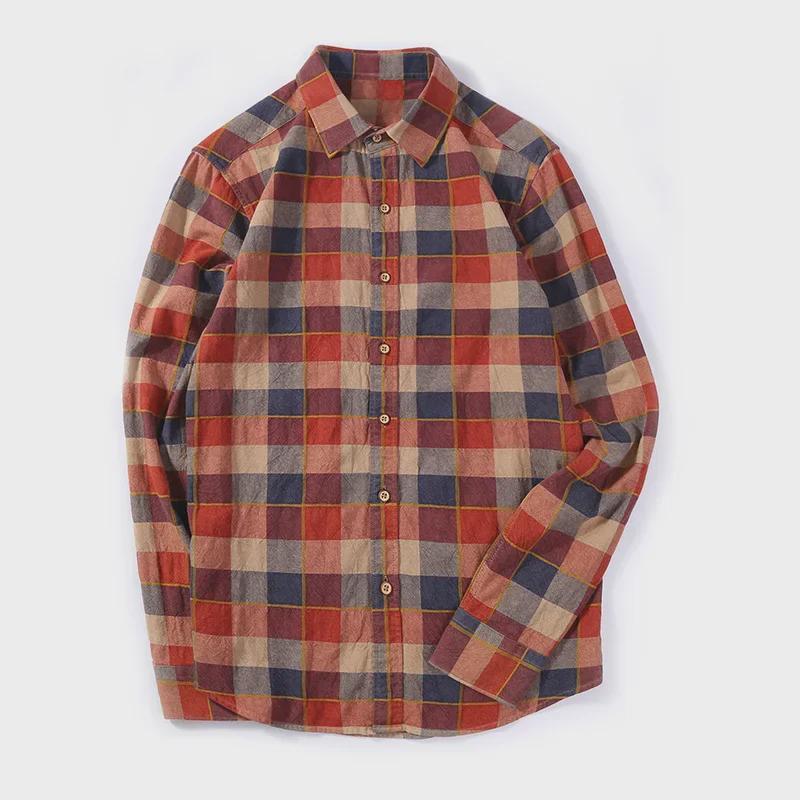 Мужская рубашка Dongyu в стиле ретро с длинным рукавом и клетчатыми лацканами — классическая повседневная одежда на весну/осень L
Мужская рубашка Dongyu в стиле ретро с длинным рукавом и клетчатыми лацканами — классическая повседневная одежда на весну/осень L