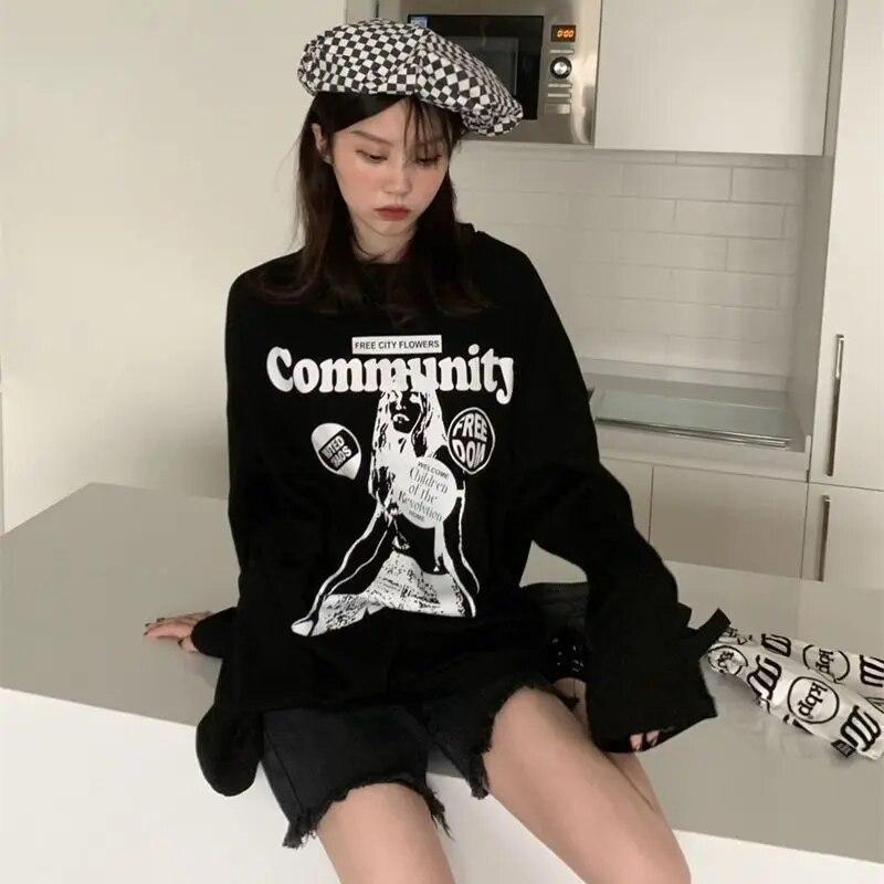 VAYLA White Tshirts Women Long Sleeve O-neck Cotton Tees Korean Oversized Tops Casual Fashion Print Y2k T-shirt M білий
VAYLA White Tshirts Women Long Sleeve O-neck Cotton Tees Korean Oversized Tops Casual Fashion Print Y2k T-shirt M білий