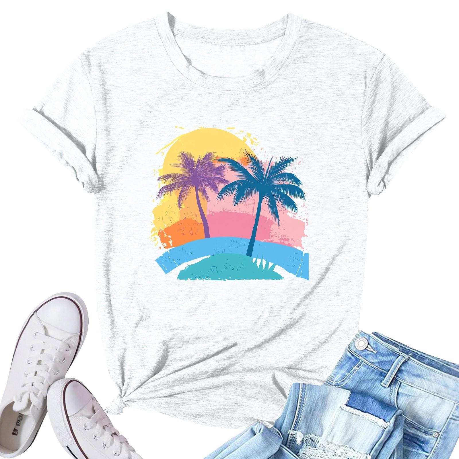 Жіноча модна повсякденна плісирована кругла футболка з короткими рукавами з принтом XL білий
Жіноча модна повсякденна плісирована кругла футболка з короткими рукавами з принтом XL білий