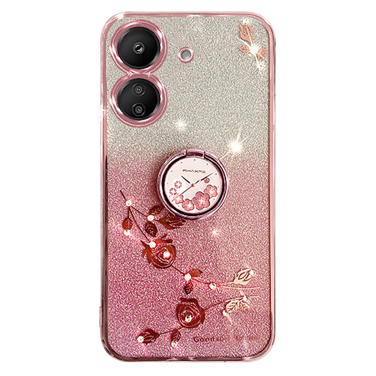 KADEM For Xiaomi Redmi 13C 4G/Poco C65 4G Cover Flower Pattern Kickstand TPU Cell Phone Cases Rose Gold
KADEM For Xiaomi Redmi 13C 4G/Poco C65 4G Cover Flower Pattern Kickstand TPU Cell Phone Cases Rose Gold
