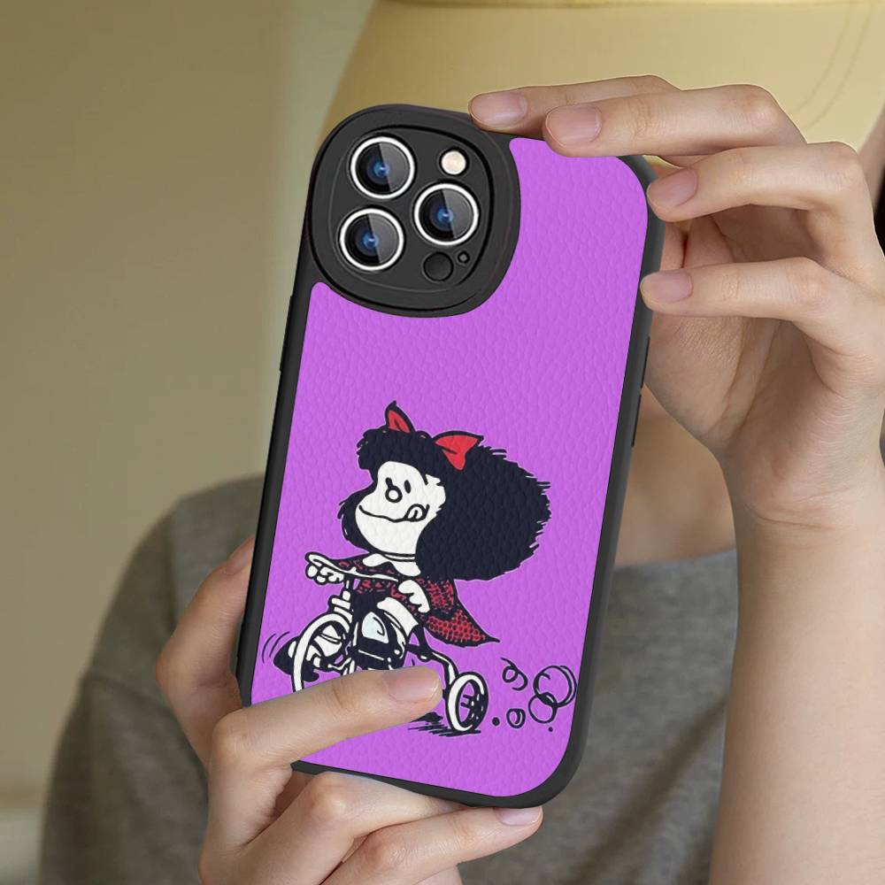 Cartoon Mafalda Leather Phone Case For IPhone 16 15 14 17 Pro Max 11 12 Mini Plus Soft Shell iPhone 16 pro
Cartoon Mafalda Leather Phone Case For IPhone 16 15 14 17 Pro Max 11 12 Mini Plus Soft Shell iPhone 16 pro