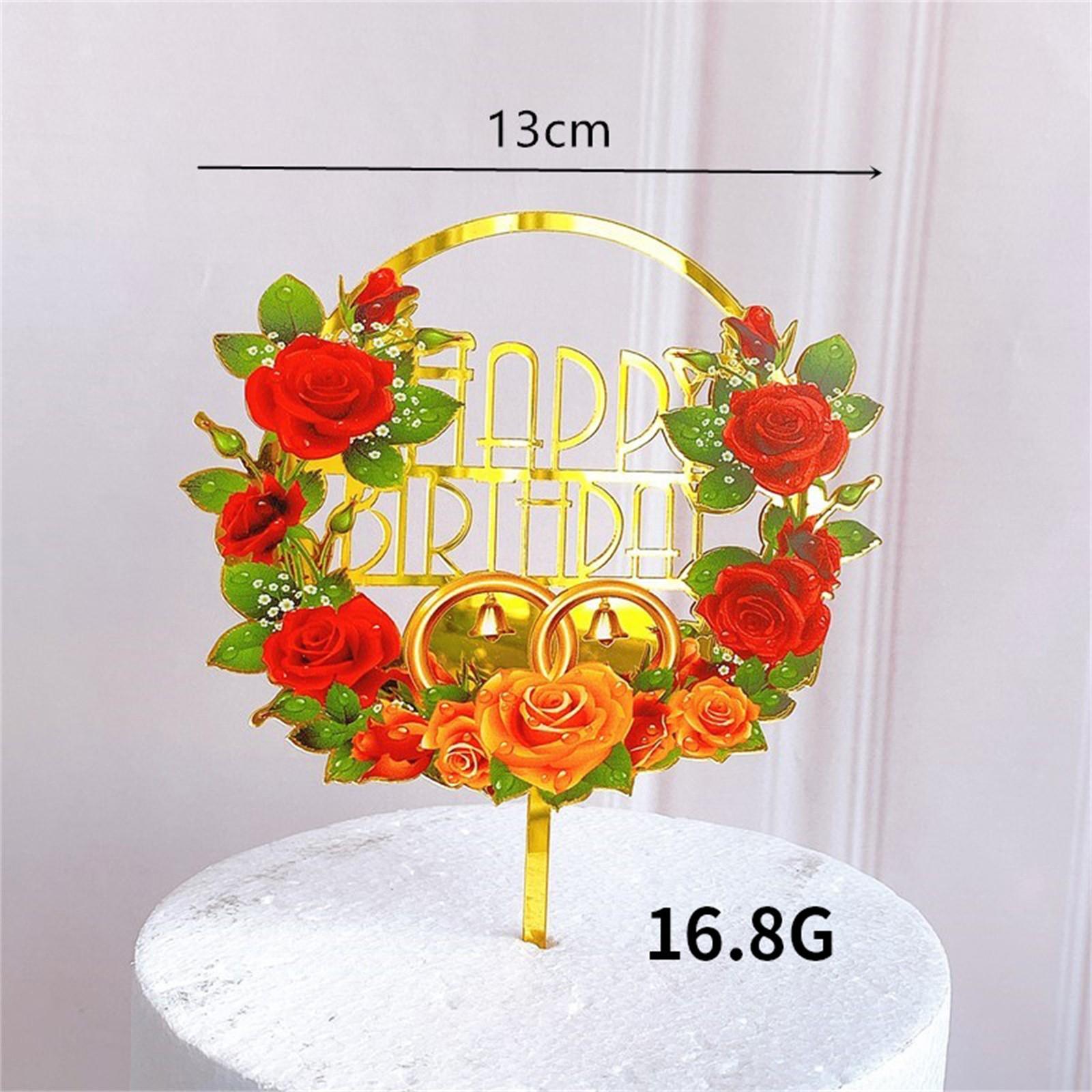 Нові квіти З Днем Народження Торт Топпер Золотий друк Акриловий Торт Топпер для дітей Дівчата День Народження Торт Прикраси One Size
Нові квіти З Днем Народження Торт Топпер Золотий друк Акриловий Торт Топпер для дітей Дівчата День Народження Торт Прикраси One Size