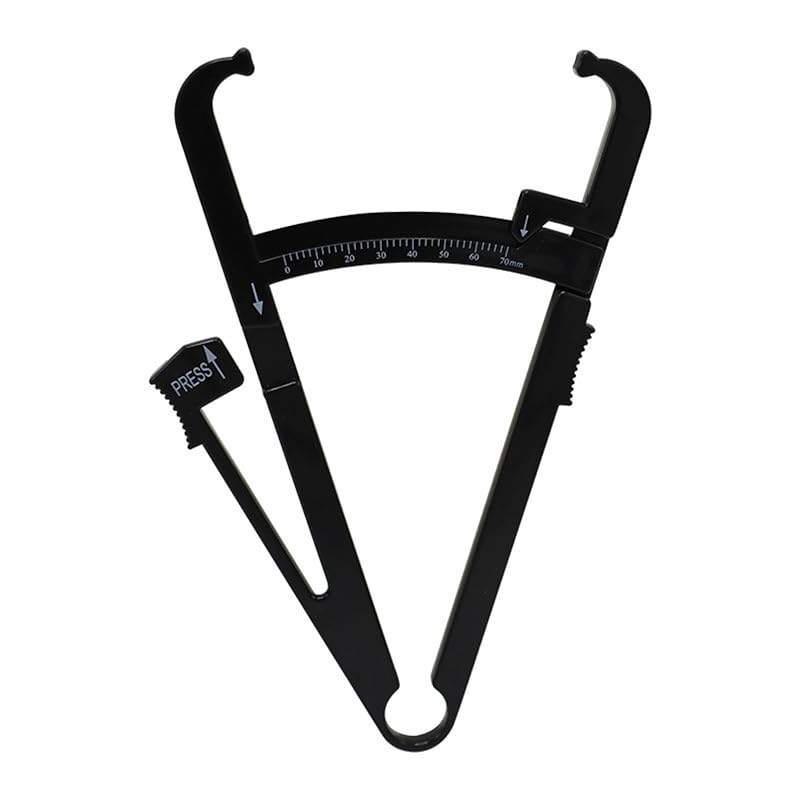 SPIOOPS subcutaneous fat caliper 70mm measurable fat management ruler measuring caliper health fitness diet support (black)
SPIOOPS subcutaneous fat caliper 70mm measurable fat management ruler measuring caliper health fitness diet support (black)