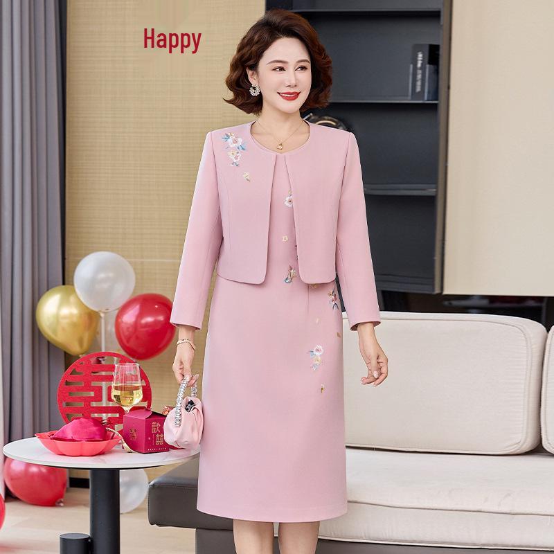 New Spring-Autumn Mother s Two-Piece Set: Elegant Casual Dress for Women Aged 40-60 - Perfect for Weddings & Special Occasions 3XL (62-68kg) рожевий
New Spring-Autumn Mother s Two-Piece Set: Elegant Casual Dress for Women Aged 40-60 - Perfect for Weddings & Special Occasions 3XL (62-68kg) рожевий