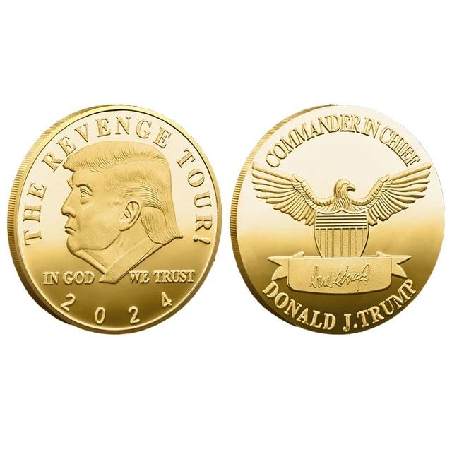New 2024 Silver Gold Donald J Trump EAGLE Commemorative Fashion Coin President Donald Trump Plated THE REVENGE TOUR
New 2024 Silver Gold Donald J Trump EAGLE Commemorative Fashion Coin President Donald Trump Plated THE REVENGE TOUR