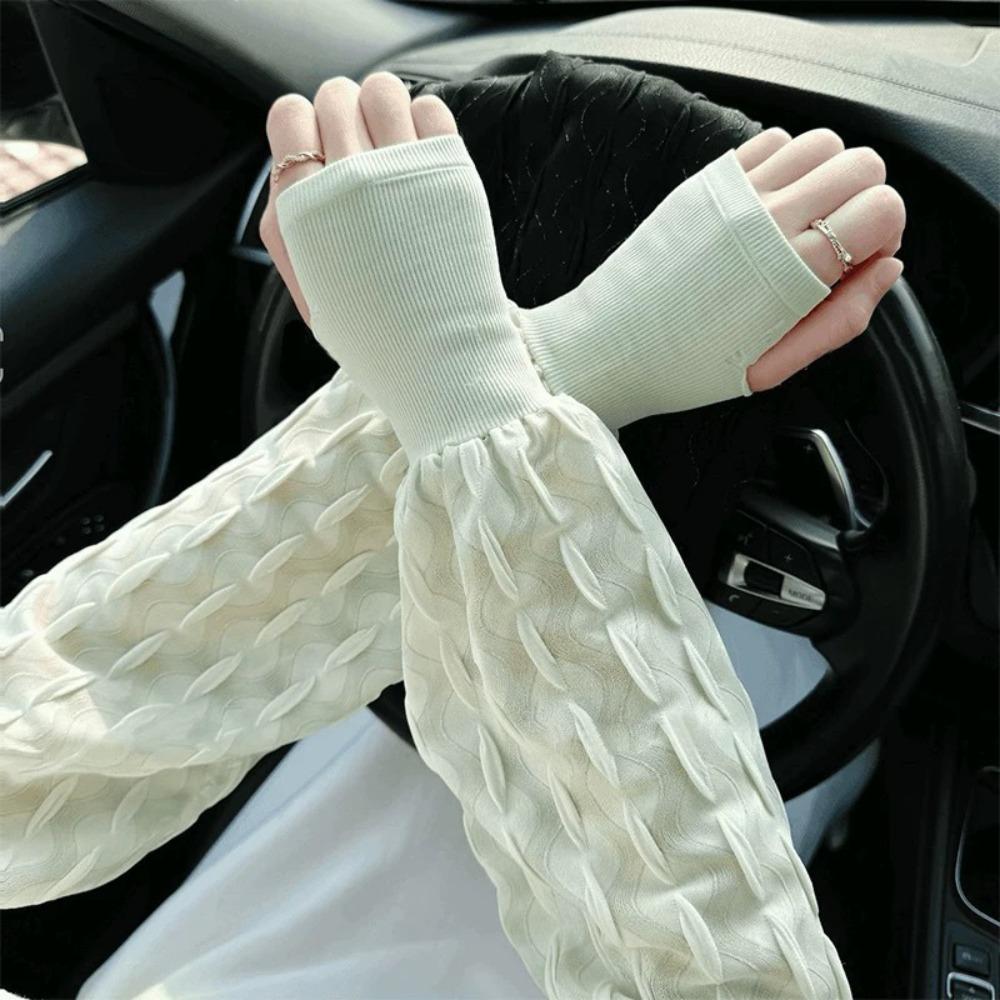 Loose Design Women Elastic Ice Silk Sunscreen Arm Cover UV Protection Arm Sleeves Thin for Cycling Driving Summer Sleeves 1 Pair
Loose Design Women Elastic Ice Silk Sunscreen Arm Cover UV Protection Arm Sleeves Thin for Cycling Driving Summer Sleeves 1 Pair