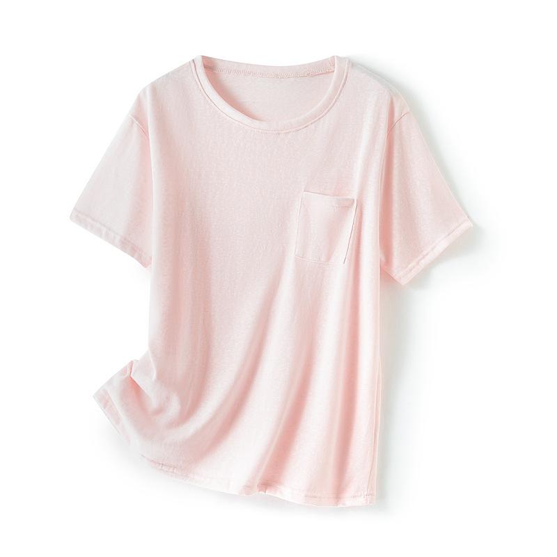 A New Summer Style of Light and Fresh Round-neck Pocket Short-sleeved T-shirt, A Versatile and Loose Thin Top for Women L білий
A New Summer Style of Light and Fresh Round-neck Pocket Short-sleeved T-shirt, A Versatile and Loose Thin Top for Women L білий