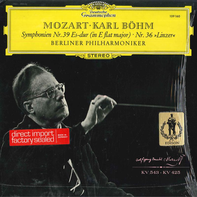 LP Record KARL BOHM BERLINER PHILHARMONIKER Mozart Symphonien Nr. 39 Esdur 139160 DEUTSCHE GRAMM 1966 Germany Classical Used
LP Record KARL BOHM BERLINER PHILHARMONIKER Mozart Symphonien Nr. 39 Esdur 139160 DEUTSCHE GRAMM 1966 Germany Classical Used