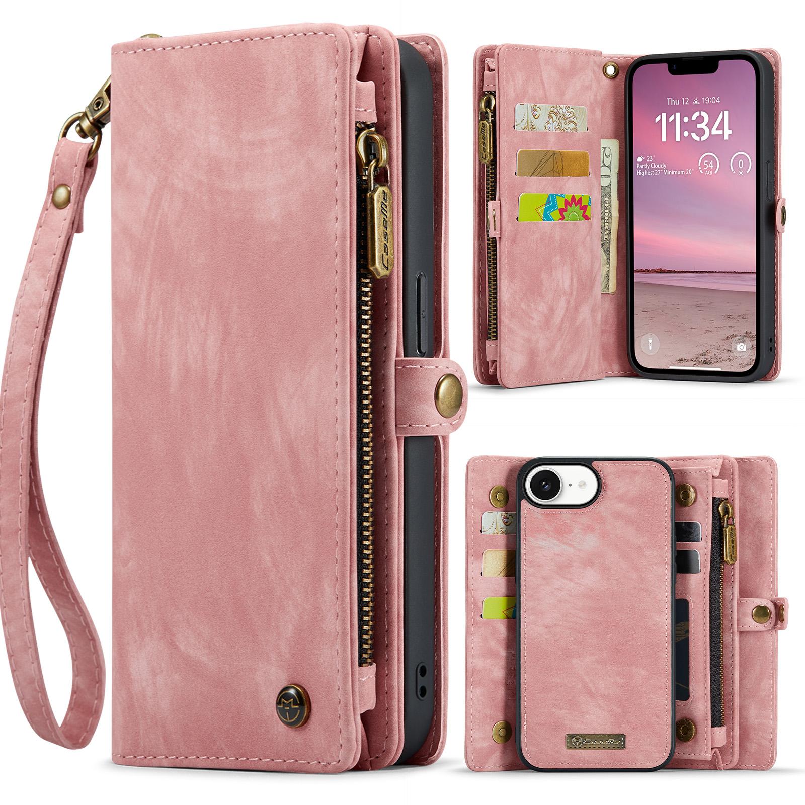 For iPhone 16e Phone Cases CASEME Leather Cover with Detachable Wallet and Strap Pink
For iPhone 16e Phone Cases CASEME Leather Cover with Detachable Wallet and Strap Pink