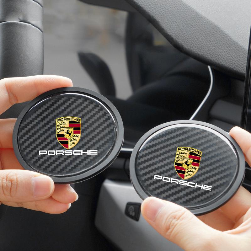 2PC Carbon Fiber Car Water Coaster Cup Pad Non-Slip For Porsche 911 718 Cayenne Cayman Panamera Macan Taycan Boxster Accessories
2PC Carbon Fiber Car Water Coaster Cup Pad Non-Slip For Porsche 911 718 Cayenne Cayman Panamera Macan Taycan Boxster Accessories