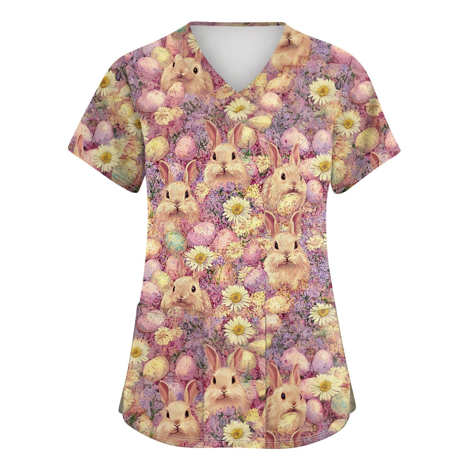 Женская мода с v-образным вырезом, короткими рукавами и карманами, топы с принтом L
Женская мода с v-образным вырезом, короткими рукавами и карманами, топы с принтом L